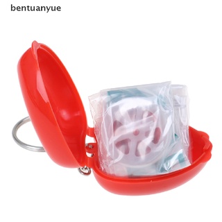bentuanyue mini proteger rcp máscara boca llavero rescate en caja del corazón máscara cara primeros auxilios mx