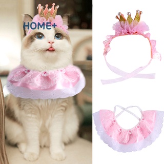 Cumpleaños mascota sombrero Collar conjunto de vestir gorra mascota divertido tocado Cosplay accesorios para gato perro