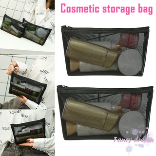 1 bolsa de cosméticos de maquillaje transparente con cremallera, organizador para viajes