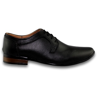 Zapatos Para Hombre De Vestir Comodos Estilo 1040To7 Simipiel Color Negro