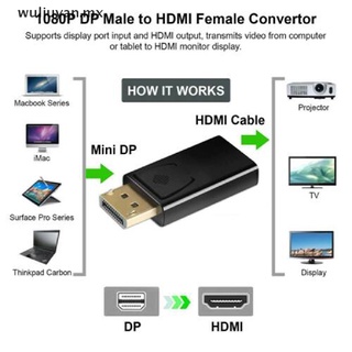 [mx] adaptador de cable hdmi a hdmi displayport dp hdmi cable adaptador de video hdtv pc 4k [wuliuyan] (5)