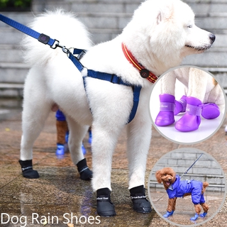 【NUOMA】Dog Rain Shoes Anti Slip Waterproof Pet Dog Rain Shoes