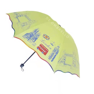 Paraguas plegable 3 Motif LONDON fuerte resistente moda Anti viento Nagoya