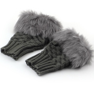 *lyg moda invierno brazo calentador sin dedos guantes de punto piel recorte guantes manopla (6)