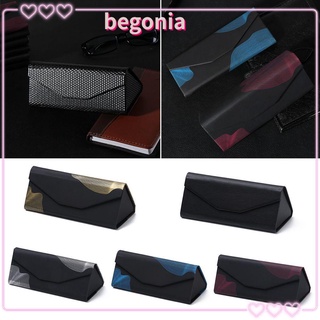 Begonia caja/estuche Triangular negro plegable impermeable Portátil Para lentes De negocios