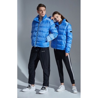 2117 Jacquard white goose down jacket men and women stand-up collar down jacket thick warm white goose down fluffy bread jacket 1-5