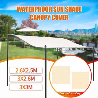 Rectángulo parasol vela portátil impermeable protección UV lona refugio para jardín playa Camping