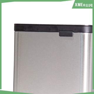 [XMEOJJJQ] Bote de basura colgante para puerta de cocina de 4L con tapa sellada debajo del fregadero Bote de basura Cesto de basura (3)