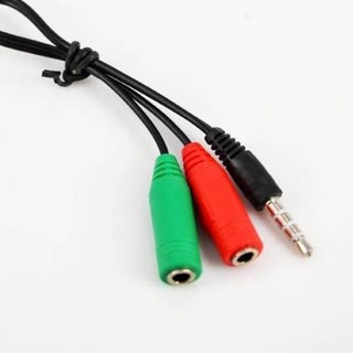 Divisor de Cable de Audio de 3.5 mm/macho a 3,5 mm, micrófono y auriculares