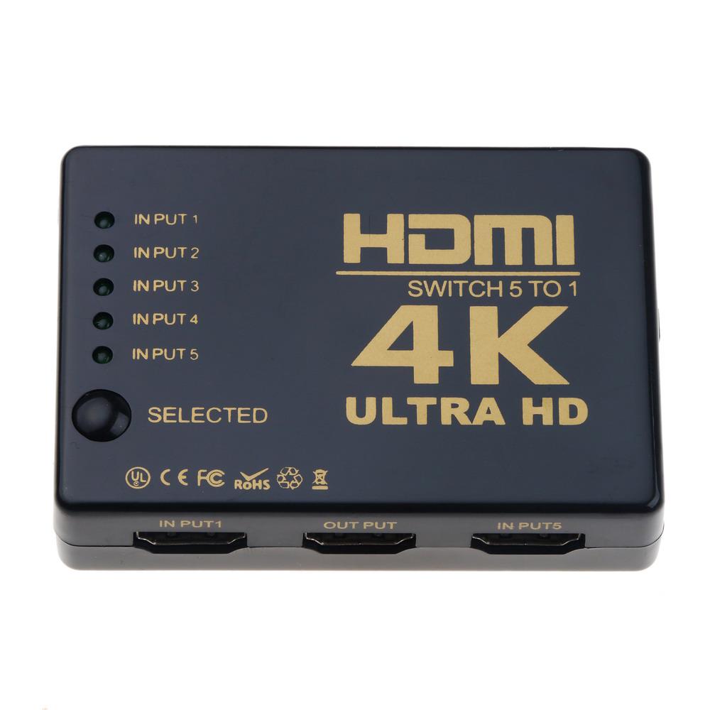5in1 3D 1080p 5Port 4K HDMI conmutador HDMI conmutador Selector divisor (8)