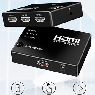 HDMI Splitter 3x1 Switcher 3 Port Hub Box Auto Switch Remote 1 3D 3 1080P Out In X8O3 (5)