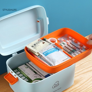 stylishlife caja de pastillas de 3 colores de emergencia píldoras caja de almacenamiento de primeros auxilios caso útil para el hogar