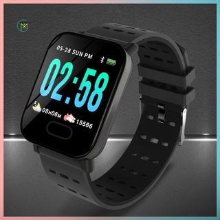 prometion a6 pantalla a color pulsera inteligente m20 en tiempo real monitor de sueño de frecuencia cardíaca 1.3 pulgadas ip67 impermeable reloj deportivo