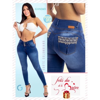 Pantalón De Mezclilla Jeans Corte Colombiano