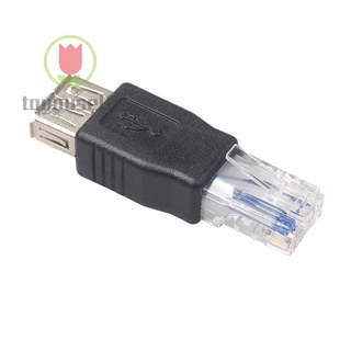 (toyouself1) USB Tipo A Hembra RJ45 Macho Ethernet Portátil LAN Cable Convertidor