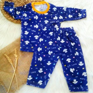 Qkids niños pijamas 1-4 años de edad de manga larga pantalones largos libby Material de terciopelo (1)