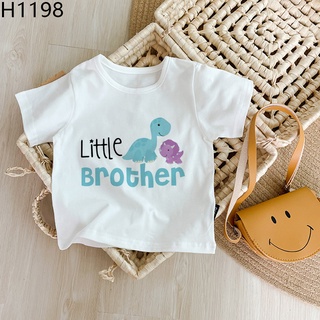 Camiseta Para Niños Big Brother Little Moda Familia Coincidencia De Hermanos Top De Verano (3)
