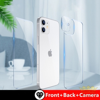 Frontal + Trasera + Lens Cubierta Completa De Vidrio Templado Protector Para iPhone 12 Mini 12Pro 11 Pro MAX 8 7 6 6s Plus X XR XS SE 2020 De Pantalla Transparente Película