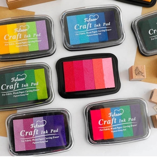 5 colores degradados Color Inkpad dedo pintura sellos almohadilla de tinta DIY decorativo