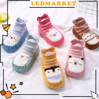 ledmarket 1 par de calcetines antideslizantes para bebé con forma de dibujos animados/calcetines de piso para primavera