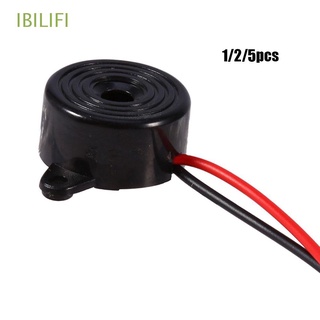 IBILIFI 1/2/5pcs Black Sonido continuo beeper 3-24v Multi - tono claxon cuernos Alarma de zumbador electrónico Para coche Tin plated Alambre de cobre 23x12mm 95db 10a piezo