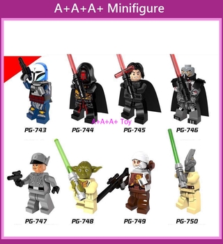 lego minifigures pg8071 star wars clon darth revan yoda maestro dingle kellore bloques de construcción juguetes