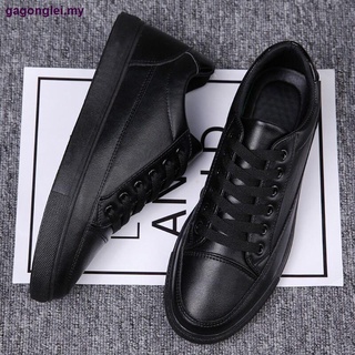 Chef zapatos de los hombres de verano nuevo estilo de los hombres s zapatos de cocina pura pizarra zapatos de los hombres s negro zapatos casual zapatos de cuero zapatos de trabajo (1)