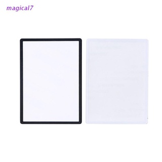 magical7 Black White Top Screen Frame Lens Cover LCD Screen Protector Film For New 3DS Console