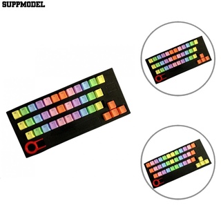 sp 37 teclas pbt retroiluminación colorido teclado mecánico teclas cubierta reemplazo