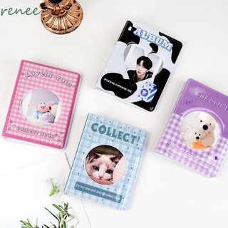 RENEE Kpop Photo Album Card Holder Hollow Love Photocard Holder Photo Album 64 Pockets 3 Inches Album Picture Case Business Card Bag Collect Book Receipt Storage Photo Holder