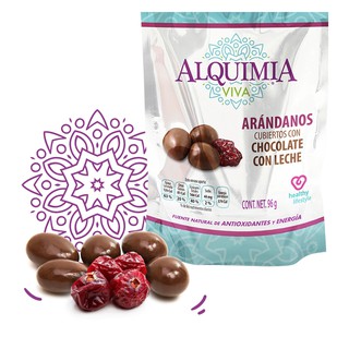Arandanos Cubiertos con Chocolate Con Leche 96 Gr Alquimia Viva