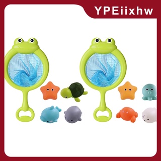 juguete de baño, bebé flotante juguetes de baño, juguetes de piscina flotante para niños pequeños juguetes de pesca conjunto, animales flotantes, pesca