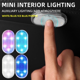 1 Pieza Interior Del Coche Mini Luz Táctil Ambiental Auto Techo Lámpara De Lectura LED Estilo De Noche Carga USB