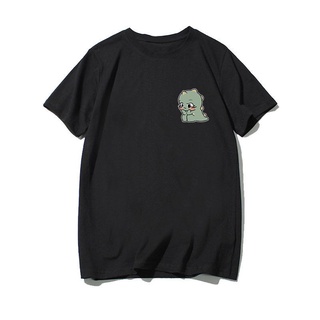 Camiseta de manga corta patrón dinosaurio linda pareja camiseta (7)