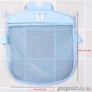 diseño de ventosas de dibujos animados de baño bolsas de malla impermeable bebé niños bolsa de almacenamiento