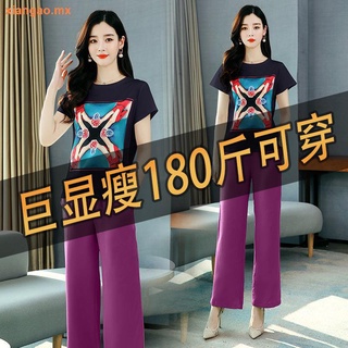 t-shirt casual traje de las mujeres 2021 verano de las mujeres s estilo occidental coreano suelto vientre ancho de la pierna pantalones ropa deportiva de dos piezas traje