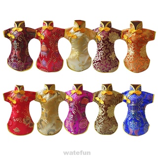 10pcs Estilo Decorativo Clásico Tang Vestido Botella De Vino Cubierta