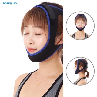 <COD> Black Color Anti-snore Band Snore Stopper Chin Support Strap Tear-resistant for Women
