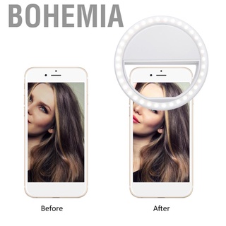 Bohemia SG-04 USB carga Selfie luz LED Flash relleno anillo para iPhone Samsung HTC HUAWEI