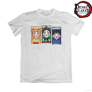 Anime Camiseta Demon Slayer Zenko Sumiko Inoko Tops Manga Corta Casual Unisex Kimetsu no Yaiba popular