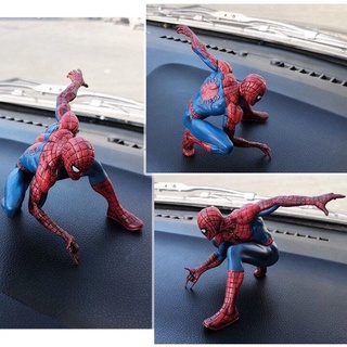 Anime Spiderman Hombre De Mano Vengadores Muñeca Conjunto Adornos Liga Marvel Coche De Juguete Modelo En Caja