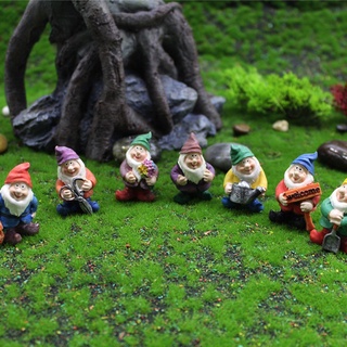 WOPES Creativo Figurilla en miniatura Resina Adorno de jardín de hadas Micro paisaje Miniatura Duendecito Oficina Elfos Hecho a mano Linda Decoración Bonsai (9)