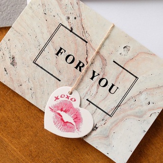 Dais 50Pcs dulce rosa amor regalo etiquetas DIY corazón colgar etiquetas de los amantes del día de san valentín Kraft etiquetas de regalo con Kit de envoltura de cuerdas (6)