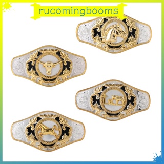 [rucomingbooms] Western Belt Animal Bull Rodeo Large Antique Buckle for Men Boys