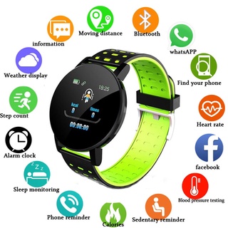 2021 nuevo 119plus smart watch hombres presión arterial smartwatch mujeres reloj deportivo tracker whatsapp para android ios pk b57 116 d13 m4