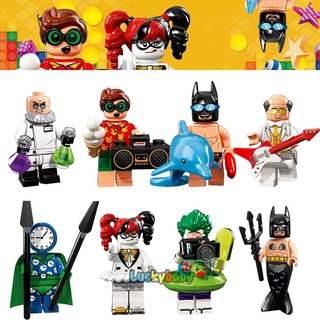 Serie de bombeo minifiguras compatibles con Lego Batman Harley Quinn Jack Afu Dr. Hugo bloques de construcción niños juguete regalos