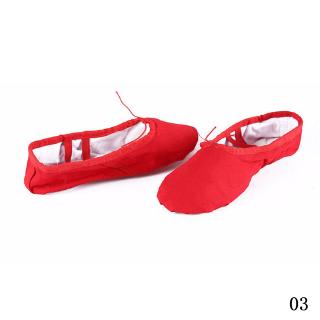 【HW】Adult Child Canvas Soft Ballet Dance Shoes Slippers Pointe Gymnastics Shoes (7)