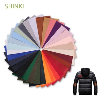 shinki 10x20cm diy materiales de tela autoadhesiva tienda de campaña de invierno Chamarra de nylon remiendo pegatina de tela parche lavable parche impermeable/multicolor