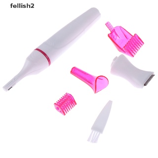 [fellish2] 5 en 1 impermeable trimmer mujer húmedo seco afeitadora depiladora recargable clipper mf (1)