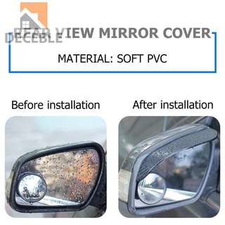 Deceble 2x coche espejo lateral espejo lluvia visera nieve protector de fibra de carbono Look Weather Shield accesorios (6)
